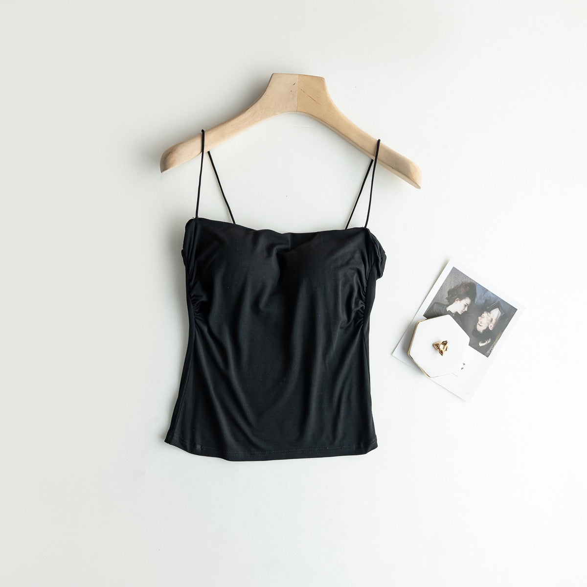Minimalist Built In Bra Spaghetti Top